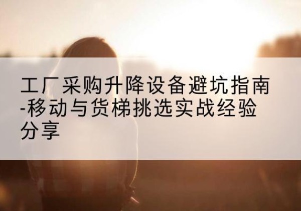 招远移动式升降机怎么选-工厂采购升降设备避坑指南-移动与货梯挑选实战经验分享